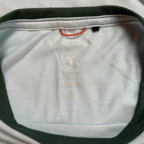 Roark - Run Amok - Mathis Short Sleeve Tee - Weller Ice Blue - Men’s M - Picture 3 of 4